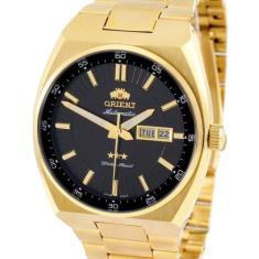 Relógio orient masculino automatico dourado 469gp087f p1kx
