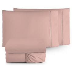 Jogo de Lençol Casal Queen 4 Peças 400 Fios Aveludado - Gaby enxovais,