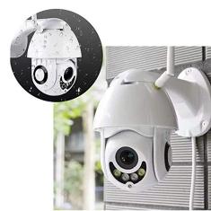 Camera Speed Dome IP Giratoria HD Wifi Externa Segurança Noturna Resiste Agua