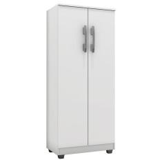 Armário Multiuso Rosana Branco Brilho - Ajl