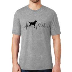 Camiseta Cachorro Batimentos Cardíacos - Foca na Moda, Cinza, GG