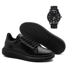 Tenis Casual Masculino Sola Alta Oversize Plataforma Ajuste Em Cadarço