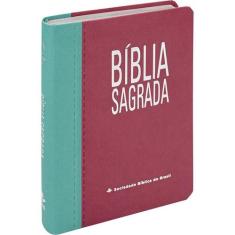 Bíblia Sagrada - Letra Gigante - RA - Turquesa e Pink - SBB