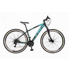 Bicicleta MTB Aro 29 KSW 27 Marcha Freio a Disco Cubos K7-Unissex
