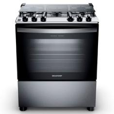 Fogão de Piso Brastemp de 05 Bocas com Turbo Chama e Grill Inox - BFS5GDR