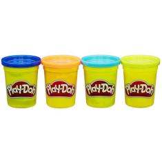 Play Doh - 4 Potes - Hasbro - Play-Doh, Colorido