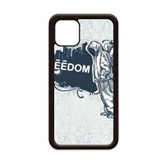 Capa Hip-Hop Freedom Religion Angel Pattern para iPhone 12 Pro Max para Apple Mini Mobile Case Shell