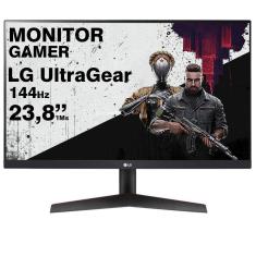 Monitor Gamer 144Hz 1ms LG Ultragear Fhd 23,8 HDR Freesync HDMI DP IPS HDR Freesync Premium Preto - 24GN60R-B