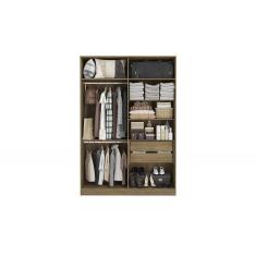 Guarda-Roupa Closet 2 Gvts Kappesberg Adapt Nogueira 158cm