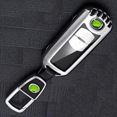 TPHJRM Porta-chaves do carro Capa Smart Zinc Alloy, apto para mazda 2 3 5 6 gh gj cx3 cx5 cx9 cx-5 cx 2020, Porta-chaves do carro ABS Smart Car Key Fob