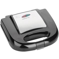 Sanduicheira e Grill Elétrica 750W Lanches Dupla Antiaderente Preta In