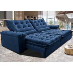 Sofá Retrátil e Reclinável 2,35m Cama inBox Big Fresh com SoftGelD40 V