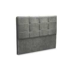 Cabeceira London 1,40 Suede Amassado Cinza - js Móveis