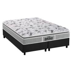 Cama Box King: Colchão Ortopédico Probel D45/EP Guarda Costas Próextreme Plus + Base CRC Suede Gray(193x203)