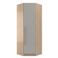 Guarda Roupa Modulado Canto Oblíquo 1 Porta San Diego Aveiro Oak/cinza Urbano