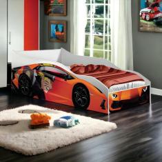Cama Racer Solteiro Laranja Gabrielli