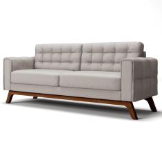 Sofá 150 Cm 2 Lugares Sandero C-309 Veludo Bege Claro - Domi