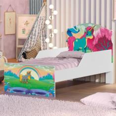 Mini Cama Unicórnio Feliz Com Colchão - CASA H