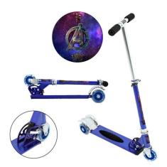 Patinete Scooter Marvel Vingadores Infantil Azul de Alumínio - DM Radi