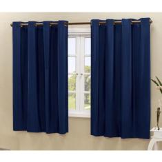 Cortina Blackout PVC corta 100 % a luz 2,20 m x 1,30 m - EDDI, Marinho