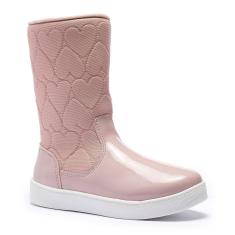 Bota Tênis Feminina Infantil Tininha Menina Bordado Coração-Feminino