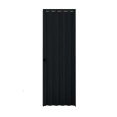 Porta Sanfonado Pvc Relevo 80 X 210cm Preto - Plasbil
