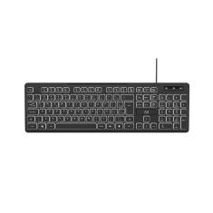 Teclado com Fio Soft Silence LED ABNT2 12 Teclas Multimídias Multi