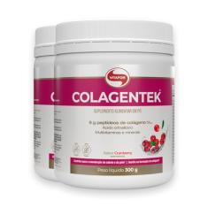 Kit 2 Colagentek Vitafor 300g Cranberry