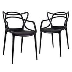 Kit 2 Cadeiras Allegra Preta