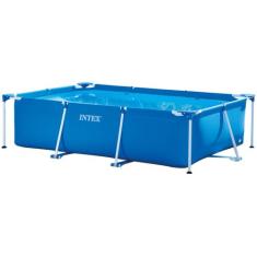 Piscina Estrutural Retangular 3.834 Litros Pvc Armação Intex