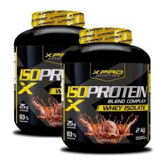 Kit 2x Whey Protein Isolado Blend Complex 2Kg - XPRO-Unissex