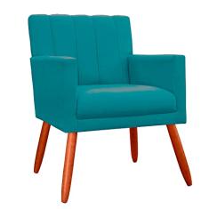 Poltrona Decorativa Cecília Suede Cores Variadas - DS Estofados