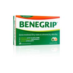 Benegrip Dipirona Monoidratada 500mg + Maleato de Clorfeniramina 2mg + Cafeína 30mg 20 comprimidos 20 Comprimidos