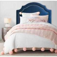 Cabeceira Estofada Provençal Luxo com Tachas - Solteiro