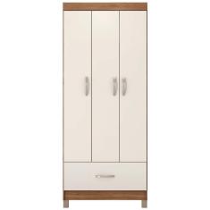 Guarda Roupa Solteiro 03 Portas 31060 Amendola Off White
