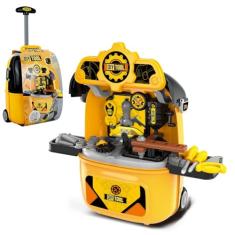 Maleta de Ferramentas Infantil Kit Bancada Oficina Mecânica DM Toys DMT6800