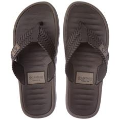 CARTAGO Chinelo Coimbra masculino, Marrom/Marrom, 40