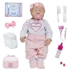 Boneca Bebê Reborn Realista Levi Sonho de Amor Com Bolsa - Cegonha Reb