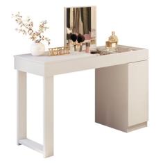 Escrivaninha Penteadeira Marih 121 cm Branco MBL - Mobler, Branco