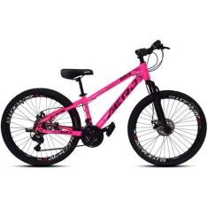 Bicicleta Aro 26 com Câmbio Traseiro Shimano RBX - Aero Bikes, Rosa, P