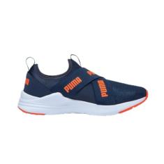 Tênis Puma Wired Run Slip-On BDP Juvenil Marinho