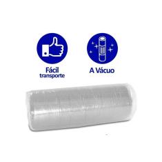 Colchão Casal Espuma a Vácuo de D45 Night and Day Gray Bed In Bag (138x188x17) - Probel