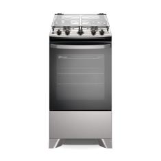 Fogão 4 Bocas Electrolux Prata Efficient Com Mesa Inox Perfectcook E Vaporbake Bivolt FE4IS