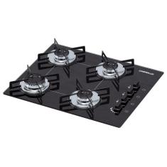 Cooktop 4 Bocas Ultra Chama Chamalux Preto