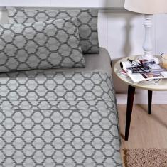 Jogo De Cama Solteiro 3 Peças 200 Fios Microtec