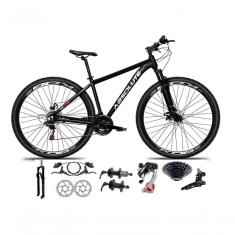 Bicicleta Aro 29 Absolute Nero 5 Câmbios Shimano 24v K7 Freios Hidráulicos Garfo Trava - Preto 23