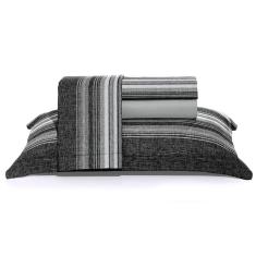 Jogo De Cama Queen 250 Fios Toque De Algodão