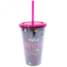 Copo Canudo Meu Universo