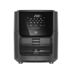 Electrolux Air Fryer Forno 5 em 1 12L 1700W Digital 1 Bandeja Antiaderente 5 modos preparo 7 Receitas Programadas Aviso Sonoro Fritadeira Elétrica sem Óleo Forno Bancada EAF85 Grafite 127V