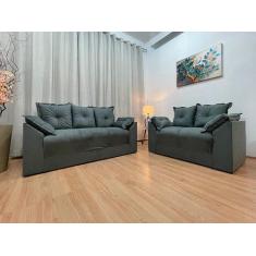 Sofá 2 e 3 Lugares Cinza 605 Paris - Alpoim